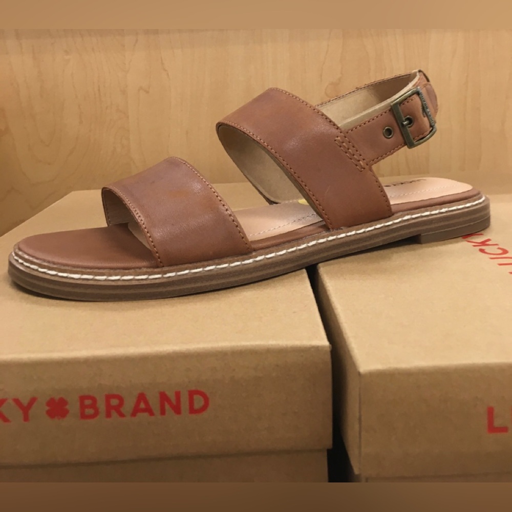 NEW 🖤Lucky Brand Brown Leather Sandals 🖤Wea